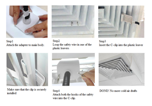 Deflector Square Diffuser Square diffuser deflector (AE-D1) – Air Easy Philippines